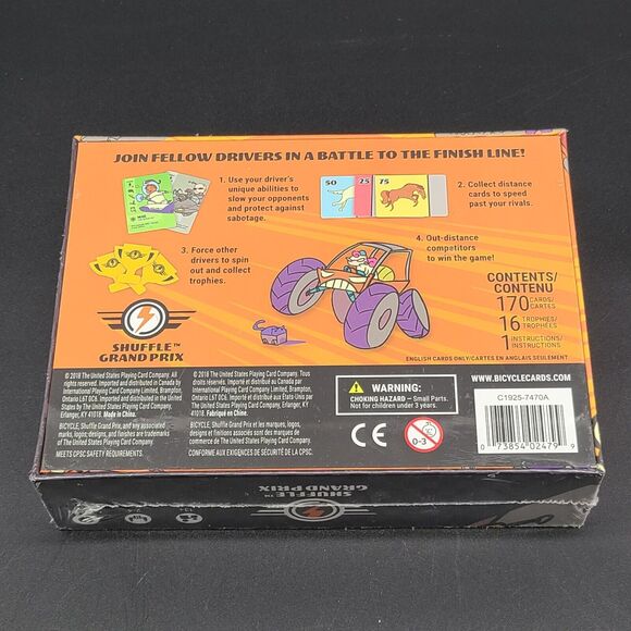 Shuffle Grand Prix Racing Card Game by Bicycle- Factory Sealed - Picture 2 of 3